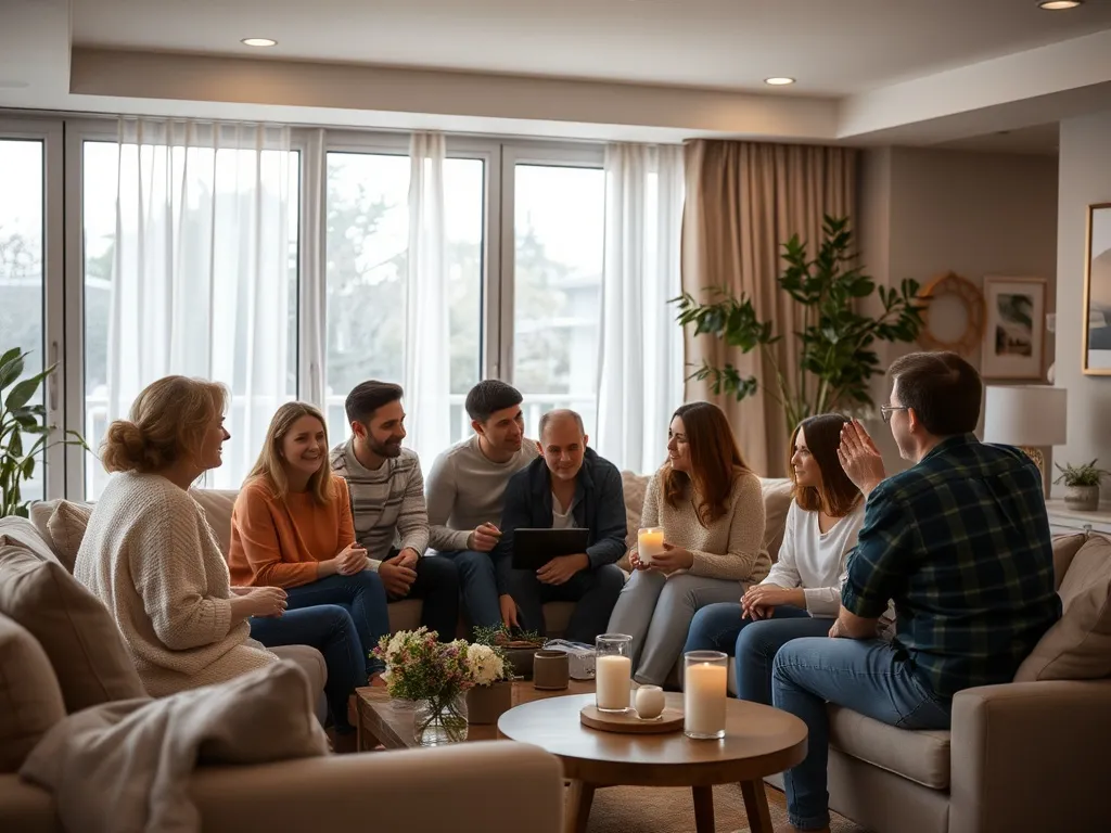 Evening table setting with soft lighting