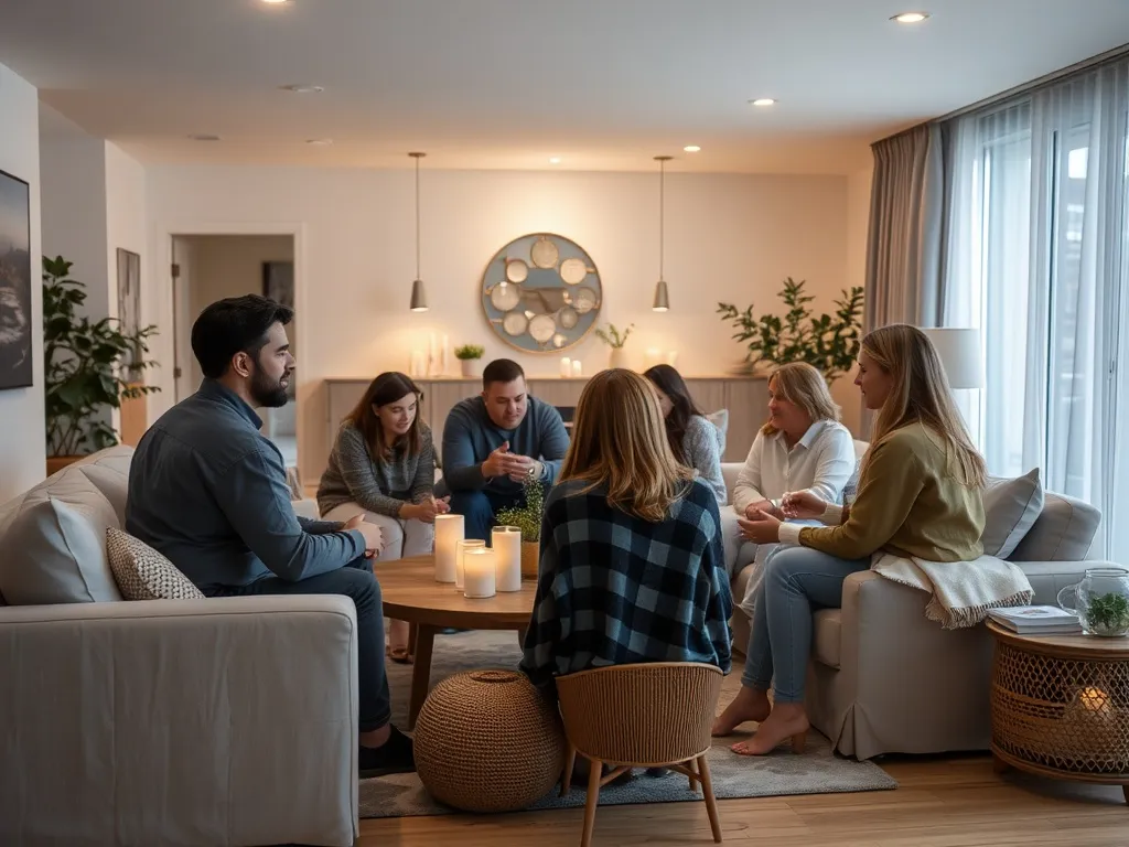 Evening ambience with golden hour light