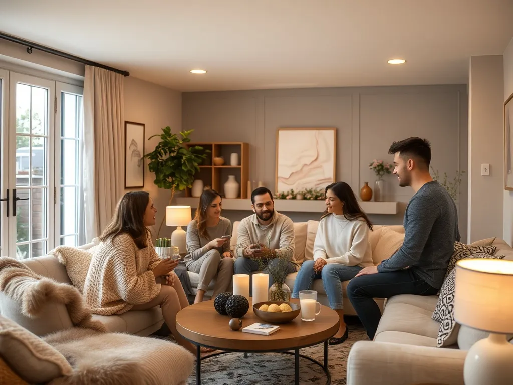 Decor styling with textiles and accents